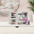 thumbnail image 6 of Sorbus 3-Piece Acrylic Makeup Organizer, 14 Drawer Stackable Storage Bins, Clear, 6 of 7
