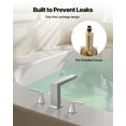 thumbnail image 5 of VEVOR Roman Tub Faucet, 3 Hole Waterfall Bathtub Faucet, Bath Tubs Faucets Set with 2 Handles, Roman Tub Faucets Deck Mount for Pet Washing, Baby Care, Adult Bathing, Silver, Right-Angle Tub Faucet, 5 of 9