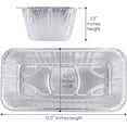 thumbnail image 5 of VeZee 5 Lb Loaf Aluminum Disposable Pan With Lid - Serve Various Delicacies for Events - 50 Counts, 5 of 5