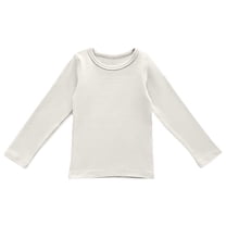 Ruyang Long Sleeve Shirts for Boys School Athletic Tee Toddler Baby Crewneck Basic Layer Top Cotton Thermal T-shirt