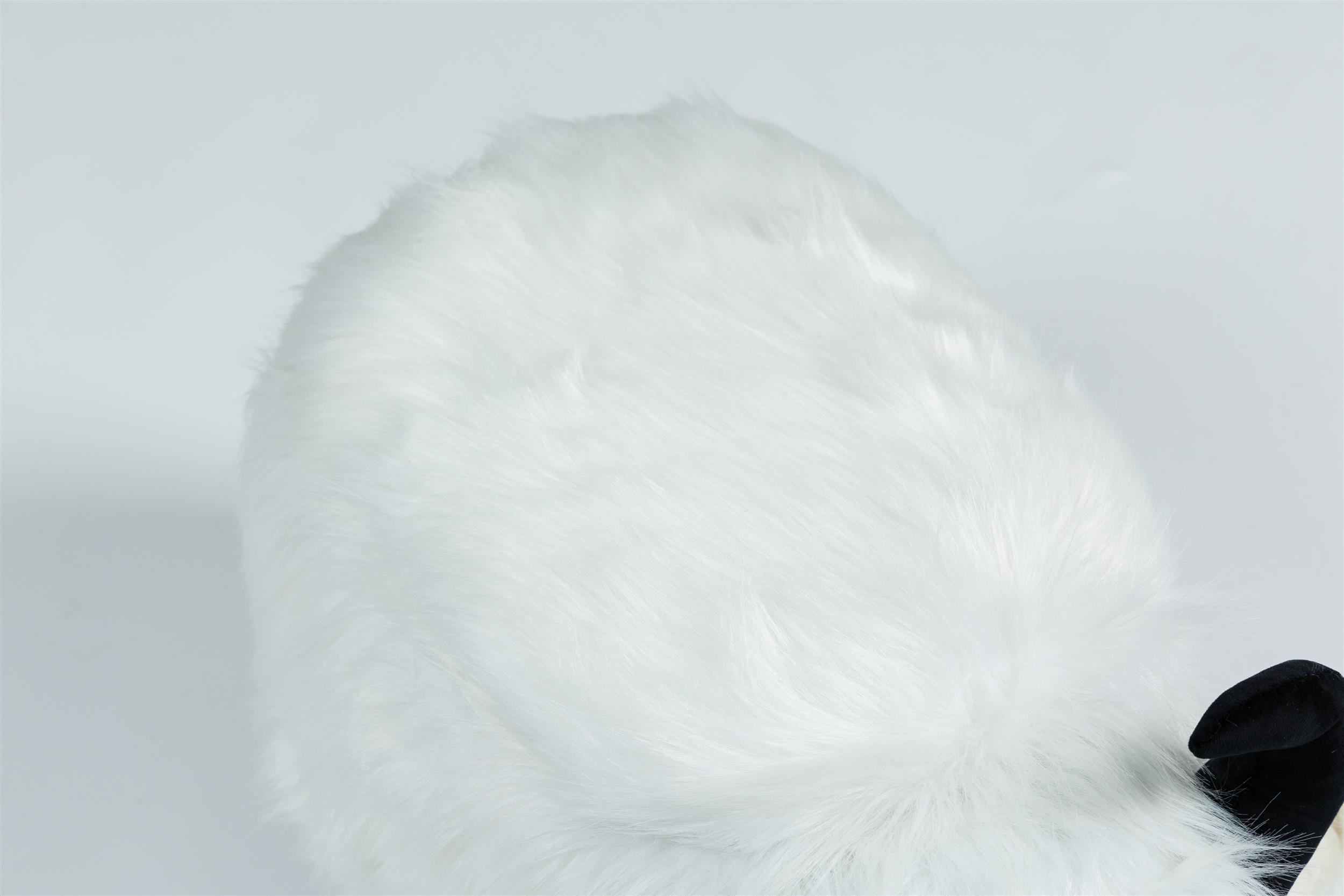 Home 2 Office Harry the Cow Storage Ottoman - White fur