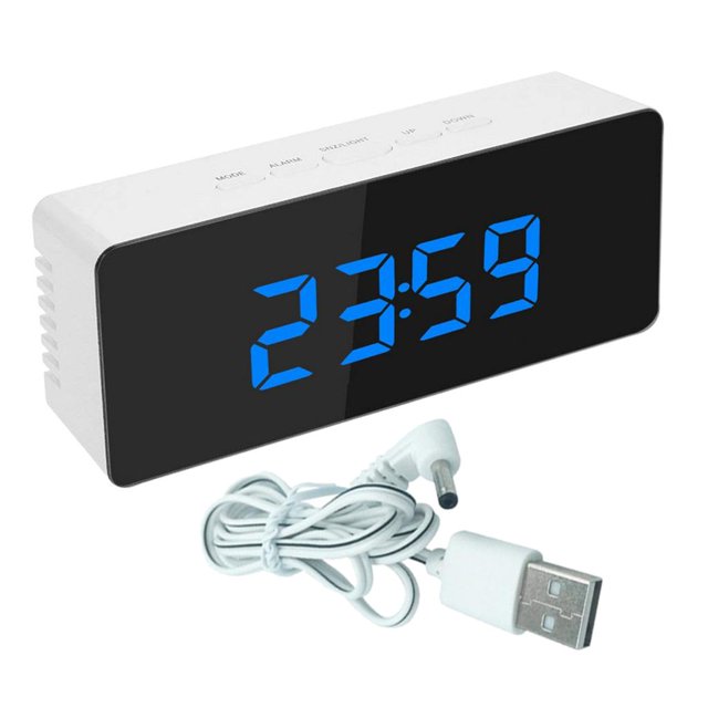 Reloj despertador Sunnimix Reloj despertador digital espejo Rojo Azul