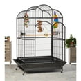 thumbnail image 2 of Prevue Pet Products Wrought Iron Silverado Macaw Dometop Bird Cage, Silver, 2 of 24