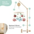 thumbnail image 2 of The Peanutshell Wildflower Baby Musical Wooden Crib Mobile, 2 of 6
