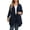 Navy Blue, variant on Plus Size Cardigan for Women 3/4 Sleeve Casual Open Front Light Cardigan Black-3X