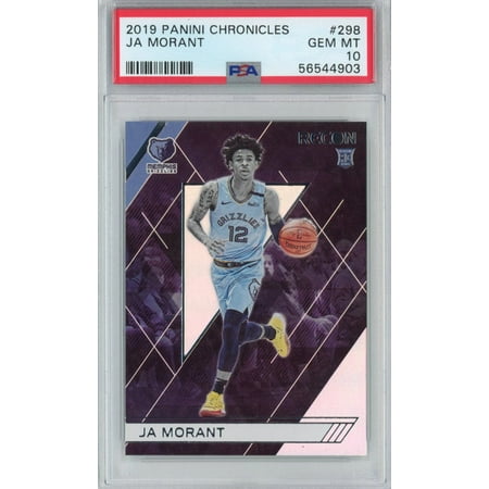 

Graded 2019-20 Panini Chronicles Ja Morant #298 Recon Rookie RC Basketball Card PSA 10 Gem Mint