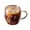 A 250ml, variant on Sylvtty Double Wall Glass Floral Mug 250ml/350ml Clear Aesthetic Drink Cup with Insulated Handle Real Flower Decoration Double Layered Heat Preserving Tumbler for Coffee Tea