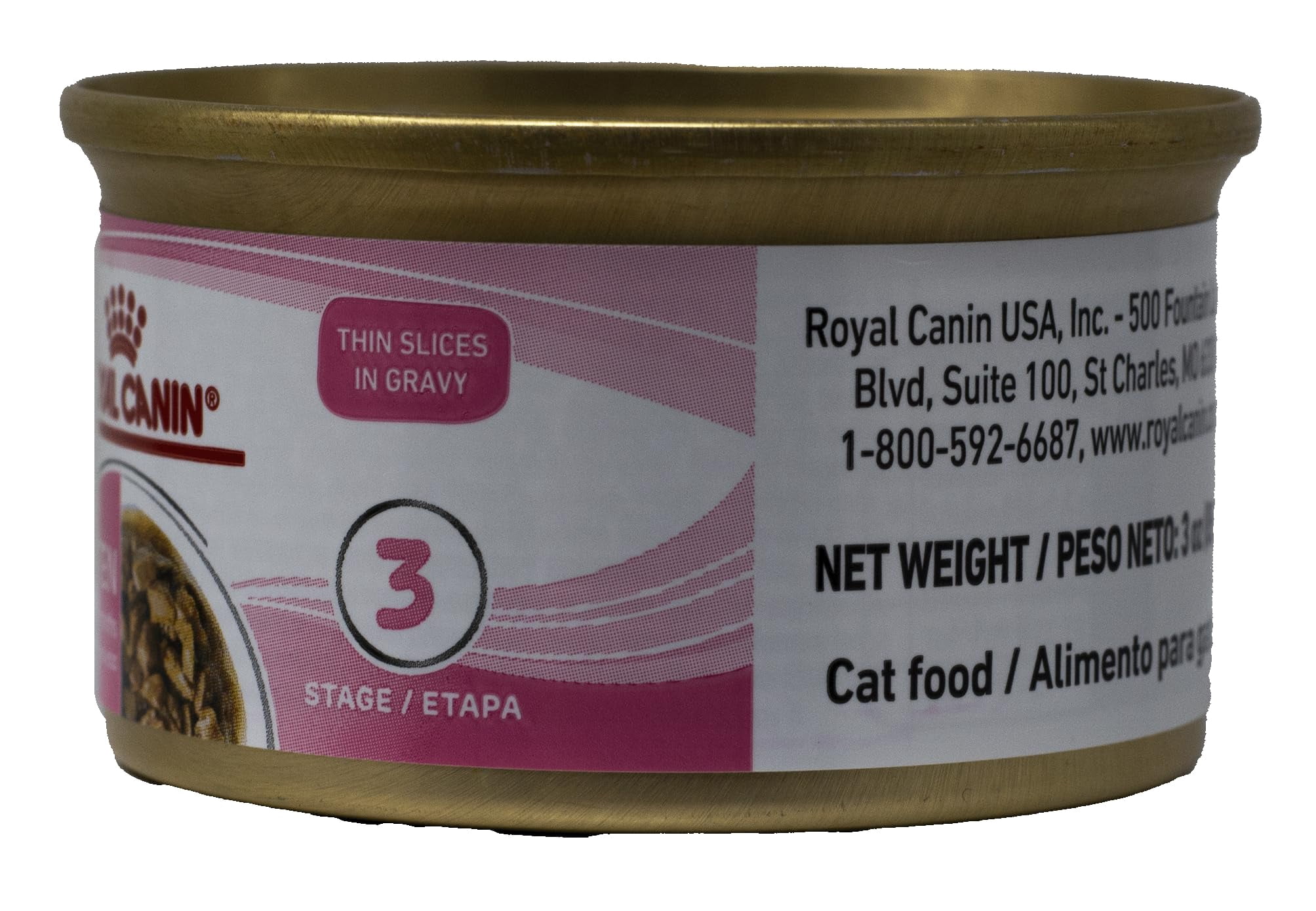Kitten Food - 2 Flavor Textures 6 Can Sampler, (3) Each: Thin Slices in Gravy, Loaf in Sauce + MerlinsMart Zine | Catnip Toy | Royal Canin