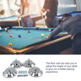 thumbnail image 2 of relayinert Pack of 4 Metal Pool Desk Leg Leveler Detachable 5-inch Dustproof Height Adjustable Table Tennis Desk Protecting Foot Mat, 2 of 6