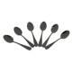 thumbnail image 5 of Cucharadas Negras Cucharadas, Mini Cucharas para Pastel de Acero Inoxidable, Cucharadas para Helado, Cucharaditas Pequeñas para Postre, Juego de 18 (Cucharas de Café Negro), 5 of 9