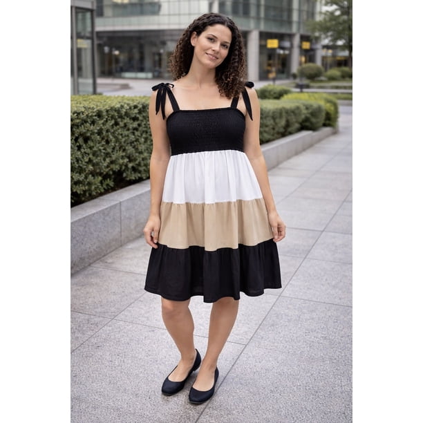 Vestido de Maternidad Casual poliéster Frescura Almacenes Mario Color Negro Talla Unitalla