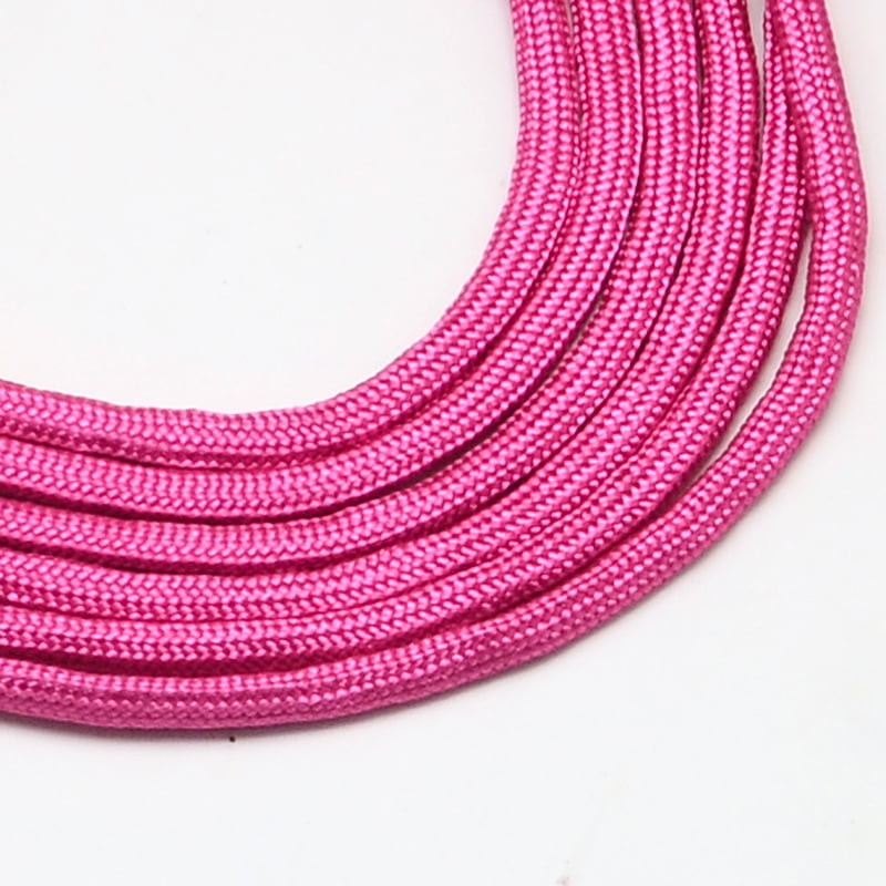 1 Bundle 7 Inner Cores Polyester Spandex Cord Ropes Solid Color for Rope Bracelets Making Camellia 4~5mm 109.36 yards(100m)/bundle 420~500g/bundle