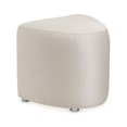 thumbnail image 3 of Michael Amini Eclipse Jacquard Fabric Vanity Stool in Moonlight Ivory, 3 of 11