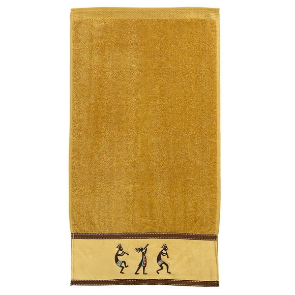 Avanti Kokopelli Cotton, Inspired by the Traditions and Colors of the Southwest, Hand Towel, 16 Inch By 28 Inch, Brown