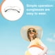 thumbnail image 4 of Qarigey Gafas de sol Novedad de alto rango Diferentes vibrantes Resistentes Ligeras Mano de obra fina Diseño único Gafas redondas Lentes Plata + Blanco Qarigey AP008819-11, 4 of 6
