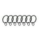 thumbnail image 3 of Anillo de cortina Uxcell de metal de 1.26 pulgadas de diámetro interior para varillas de cortina negro 14 Pcs, 3 of 5
