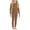 Coffee, variant on GiLiling Kids Thermal Base Layer Set - Solid Color Long Sleeve Shirt and Leggings, 2 Piece Lightweight Outfit (Coffee, 5-6 Years)