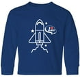 thumbnail image 3 of Inktastic Rocket Ship I Love Space Long Sleeve Youth T-Shirt, 3 of 5