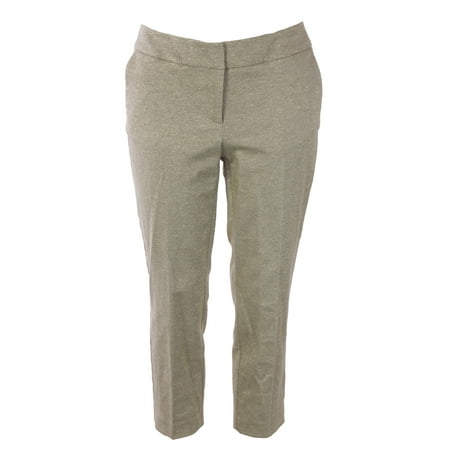 Boden Bootcut Trousers - BODEN Women's Bistro Crop Trousers Gold Metallic