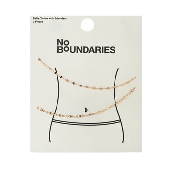 No Boundaries Goldtone Belly Chain Set, 2 Pieces