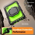 thumbnail image 5 of for Samsung Galaxy Tab A11 Case 8.7 inch, 360 Rotating Shockproof Cover with Stand, Handle, Shoulder Strap (2025, SM-X133/X135), Lime Panel, 5 of 7