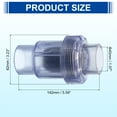 thumbnail image 2 of Uxcell Check Valve, Single Union Check Valve Slip Swing No-return Valve for Backflow Prevention 1 1/4", 2 of 7