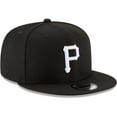 thumbnail image 3 of Men's New Era Black Pittsburgh Pirates Black & White 9FIFTY Snapback Hat, 3 of 5