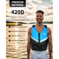 thumbnail image 3 of Chaleco de natación ultrafino Owntop para adultos, azul M/L, 3 of 8