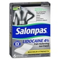 thumbnail image 1 of Parches en gel para aliviar el dolor con lidocaína Salonpas,, 1 of 1