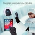 thumbnail image 6 of SkyGenius Electric Heated Gloves Touch Screen Winter Motorcycle Gloves for Men Women Rechargeable Battery Black, 6 of 8