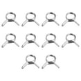thumbnail image 1 of Unique Bargains Double Wire Spring Hose Clamp, 304 Stainless Steel 6.5mm Fuel Line Silicone Tube Spring Clips, 10 Pack, 1 of 5