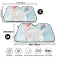 thumbnail image 3 of Picia Cute Elephant Curved Windshield Sunshade Accordion Folding Style Auto Shade for Car Truck SUV Van Blocks UV Ray Sun Visor Protector -Small, 3 of 7
