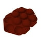 thumbnail image 5 of Fiudx Molde Grande para Tartas, Diseño Semicircular Marrón, Material Antiadherente Duradero, Apto para Microondas y Congelador, Perfecto para Magdalenas, Chocolates, Gelatina, Helado y Jabón, 24,5 X, 5 of 6