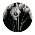 thumbnail image 2 of JEUXUS Tablecloth Round Table Cover Tulips at Night 100% Polyester Fiber White, 2 of 7