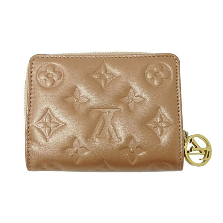 used Pre-owned Louis Vuitton Louis Vuitton Wallet Monogram Women's Bifold Portefeuille Lou Lamb Rose Gold Day Limited Color M81996 (Good), Adult