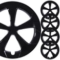 thumbnail image 4 of 15" Set of 4 Hubcaps Wheel Rims Cover for 2010-15 Toyota Prius Compatible with Alloy Wheels Snap on Installation ABS+PC Material (15-inch,Black Lacquer）, 4 of 11