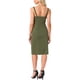thumbnail image 3 of Vestidos de mezclilla para mujer INSPIRE CHIC, sin mangas, con botones, escote corazón, midi, talla XL, verde oscuro, 3 of 6