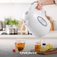 thumbnail image 3 of OVENTE 1.7L Electric Kettle with 1100W Fast Boiling Water, White KP72W | Best For Coffee or Tea, BPA-Free, Water Level Gauge, Auto Shut-Off, Indicator Light, Boil-Dry Protection & Removable Filter, 3 of 8