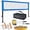 Blue, variant on Garvee 32FT Badminton Volleyball Net Set, Portable Outdoor Game Kit with Rackets, Shuttlecocks, Boundary Lines & Carry Bag, Green