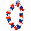 US Toy Patriotic Flashing Blinking Fabric Lei, Red White Blue, One-Size 36"L
