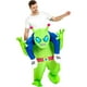 thumbnail image 1 of Disfraz inflable de alienígena JUROSAICA para fiesta de Halloween para adultos, 1 of 6