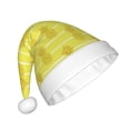thumbnail image 2 of Fuzoiu Gold Pineapple Print Santa Hat Christmas Hat for Adults,Santa Hats with Pompom, Unisex Xmas Holiday Hat for Christmas New Year Festive Party Supplies, 2 of 6