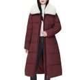 thumbnail image 7 of Ashirexll Womens Winter Coats, Womens Puffer Coats, Long Over The Knee Down Jacket with High Collar and Waist Cinching for Warmth, 7 of 7