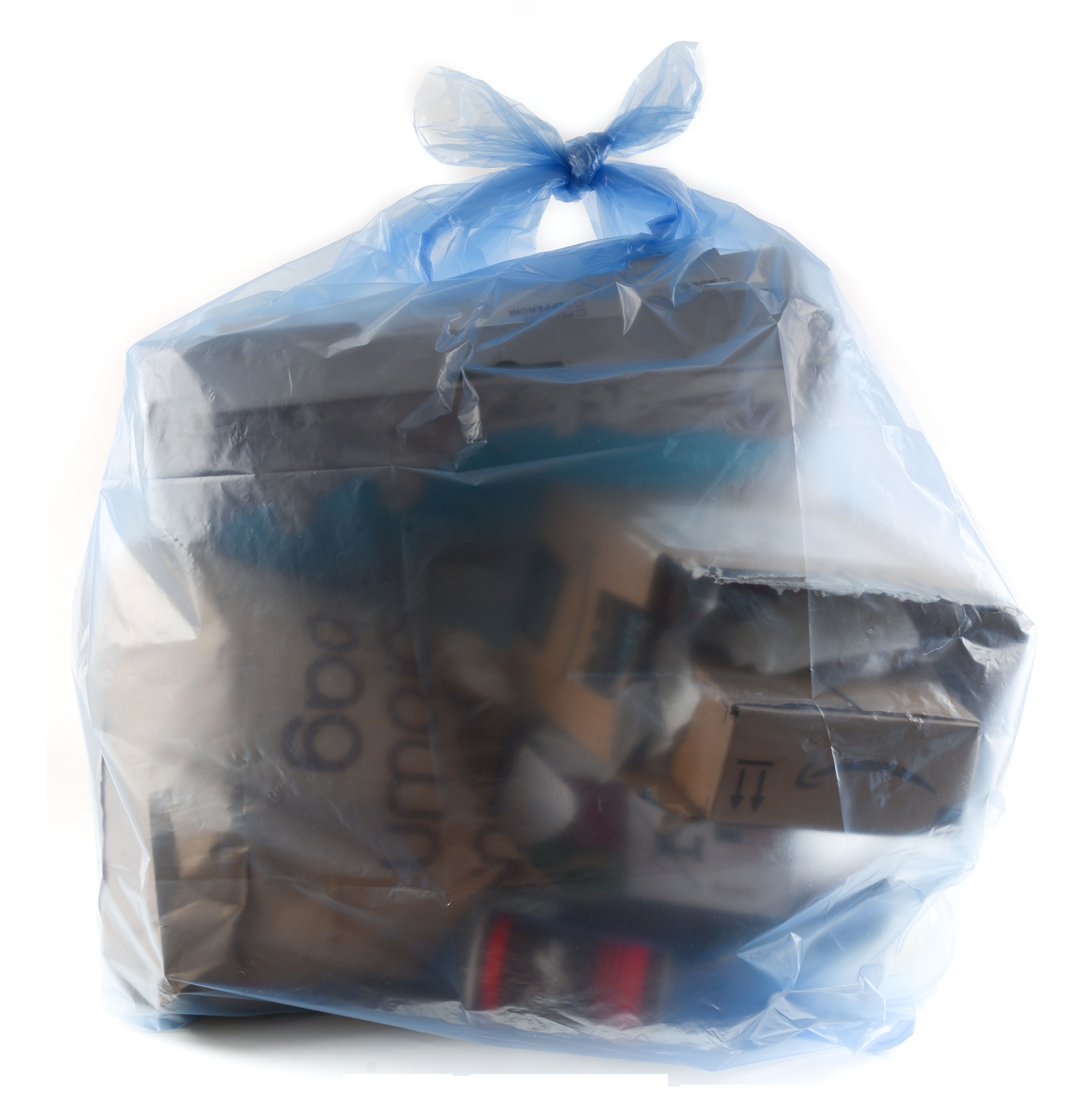 [10 PACK] 46 Gallon Heavy Duty Large Blue Recycling Trash Bags Blue