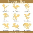 thumbnail image 2 of 9pcs 1.6x1.6 Inch Dragon Stickers Self Adhesive Gold Stickers Fantasy Theme Metal Gold Stickers Picture Stickers for DIY Scrapbooks DIY Resin Crafts Phone Water Bottle Decor, 2 of 6