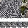 thumbnail image 6 of Hasoo Washable Geometric Area Rug 8x10 Rug for Bedroom Farmhouse Boho Indoor Carpet Home Decor, Black, 6 of 6