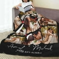 thumbnail image 4 of Couvertures pour Cadeaux de Couples Couverture Personnalisée Photo, 4 of 9