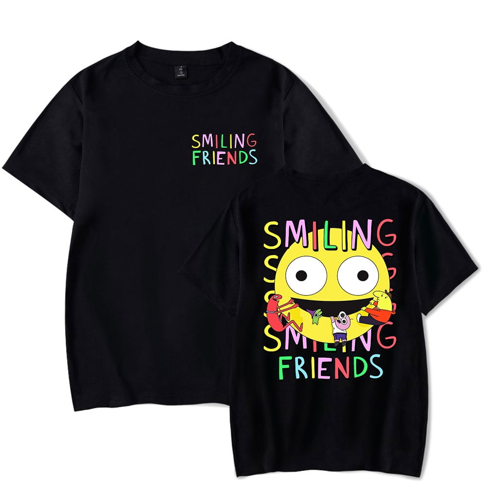 Smiling Friends Vintage 90s T-shirt Merch Men Short Sleeve Women