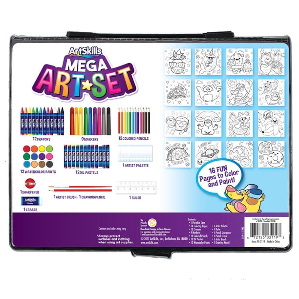 ArtSkills Kids & Teens Creativity Art Box, 80-Piece Multi-Medium