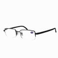 thumbnail image 3 of 3 Pairs Men's Metal Frame Rectangle Half Frame Reading Glasses Classic Readers, 3 of 6